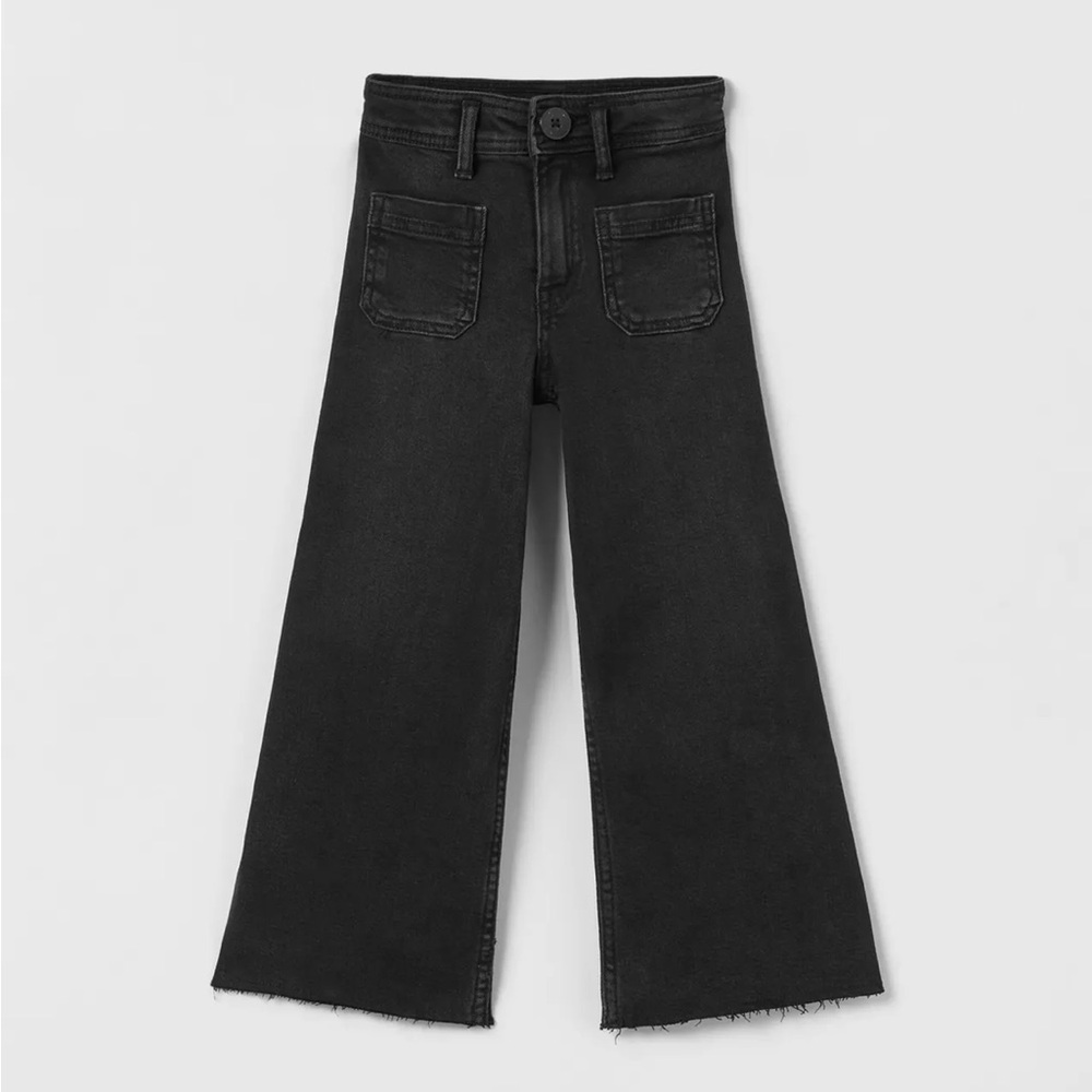 Zara girls black marine jeans. Size 9